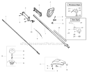 Page D Diagram and Parts List for XT600 Type 3 Weed Eater Trimmer